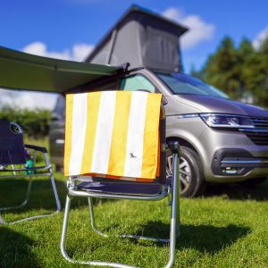 Dock & Bay Ipanema Orange Striped Beach Towel
